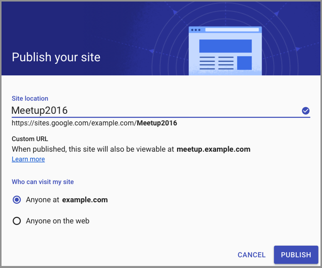 Map Your Site To A Custom Url In Google Sites Comprompt Solutions Llp